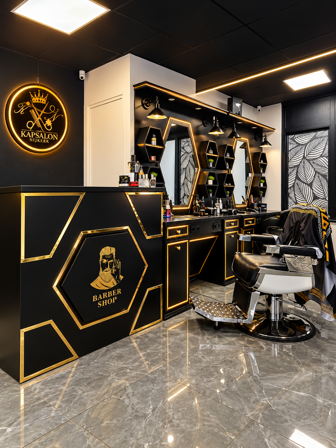 Stijlvol interieur van Kapsalon Nijkerk