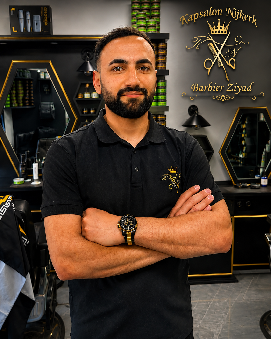 Ziyad, barbier bij Kapsalon Nijkerk